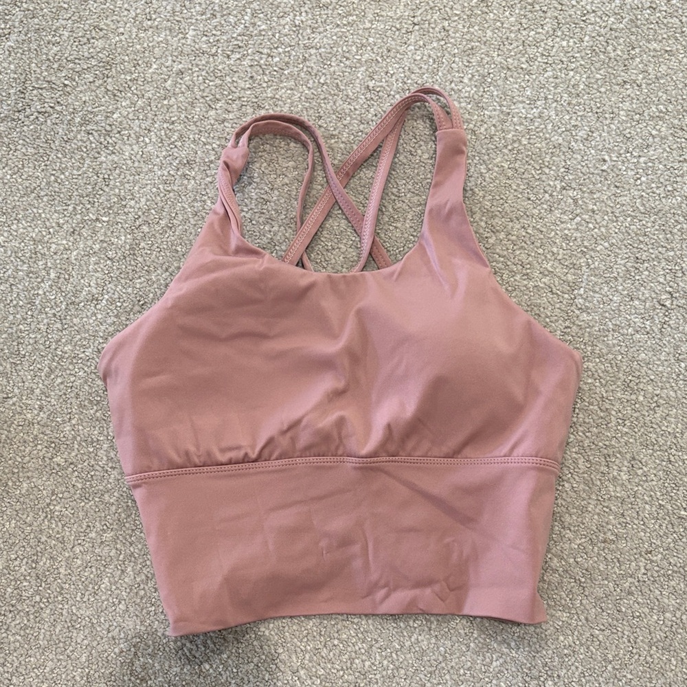 Women's Light Pink Workout Top